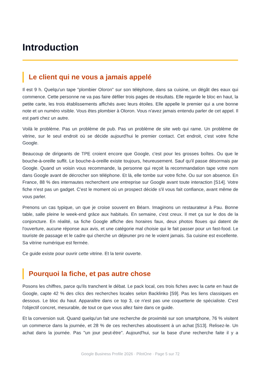 Google Business Profile 2026 : le pack SEO local TPE — aperçu 1