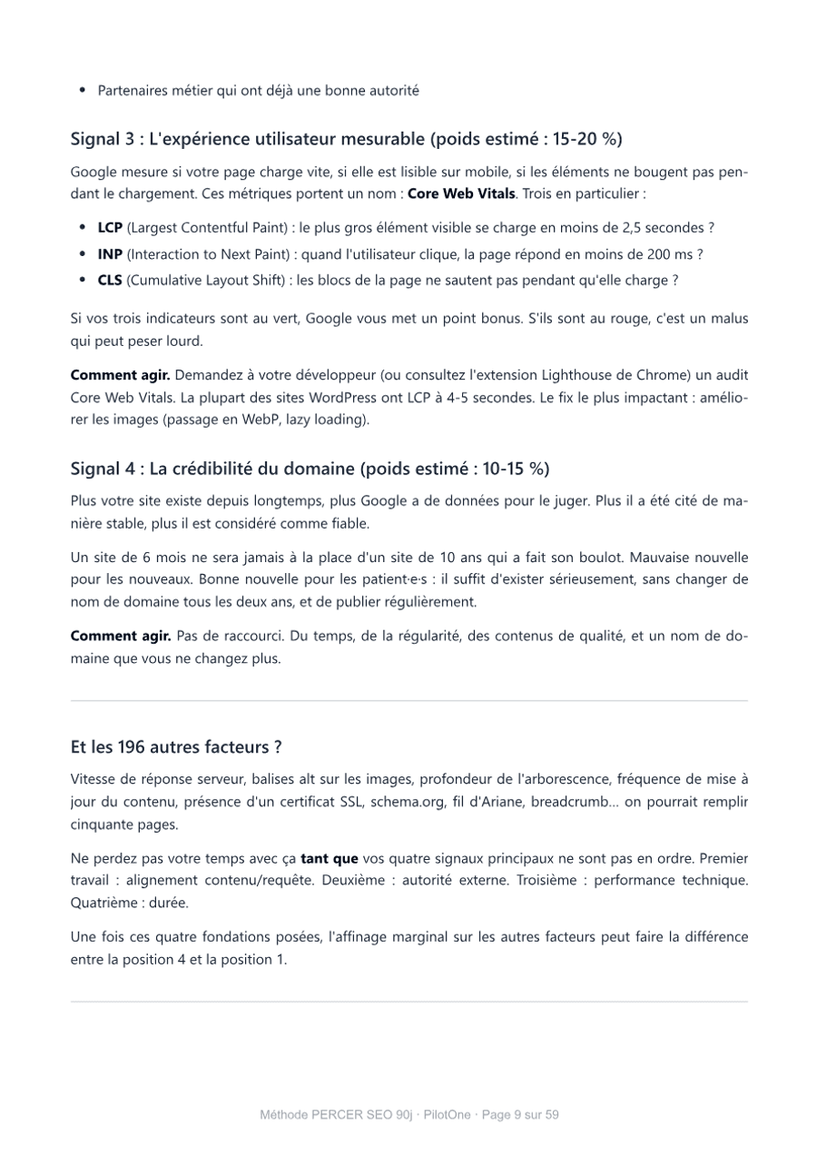 Remonter sur Google sans agence — méthode SEO 90 jours — aperçu 1
