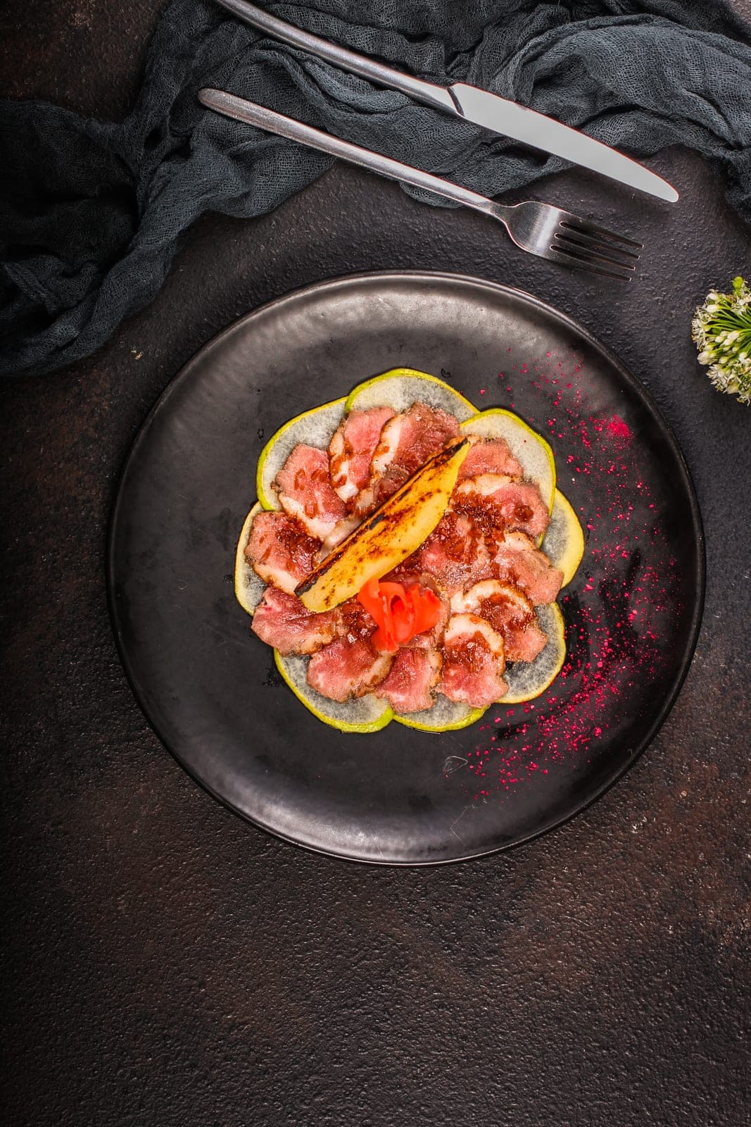 Carpaccio de canard