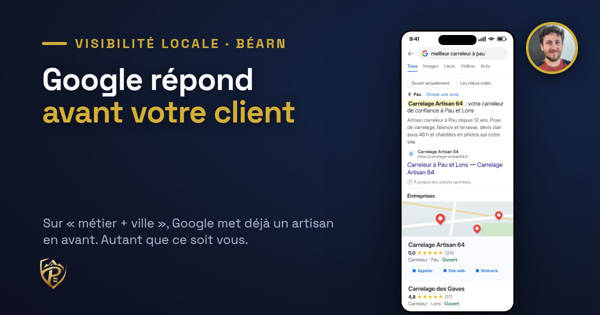 Google répond avant votre client : Aperçus IA et visibilité locale au Béarn en 2026